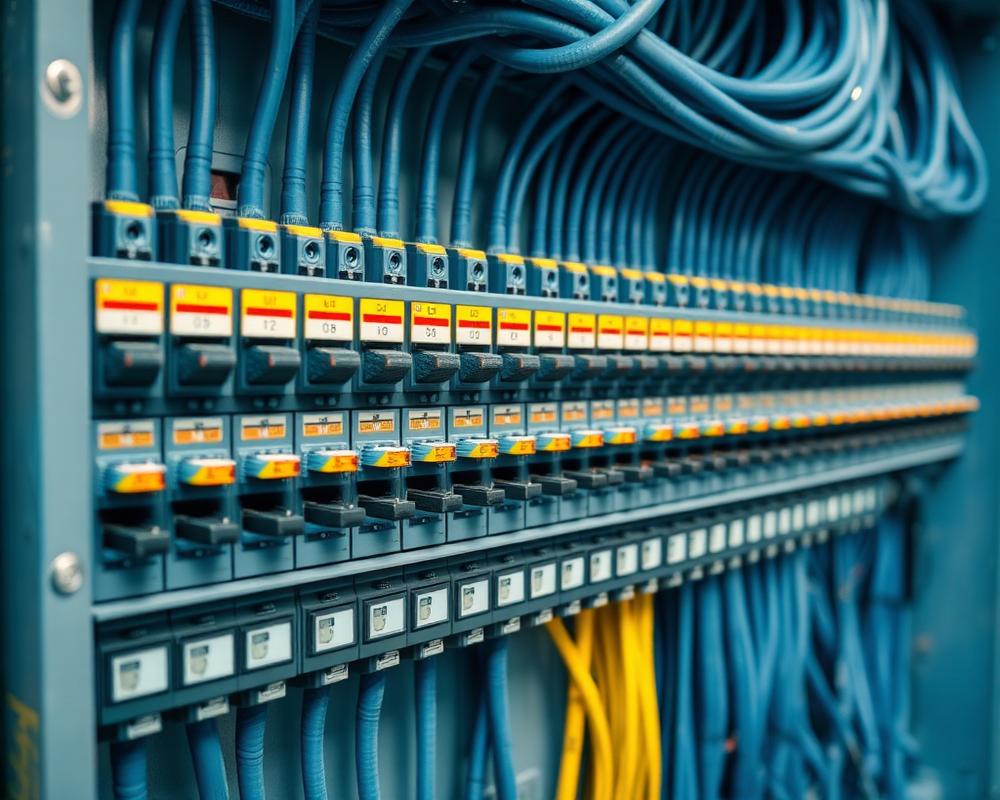 Neatly wired commercial switchboard completed by Bright Electrical